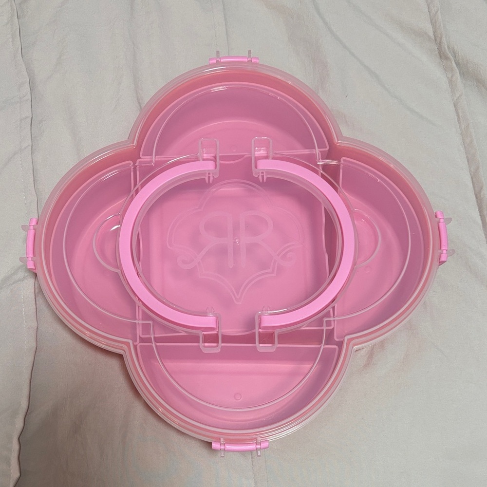 Roller Rabbit Pink Flower-Shaped Snacklebox Storage Container